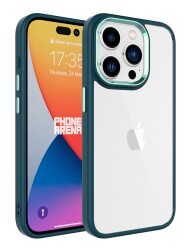 Eiroo Luxe iPhone 15 Pro Max Silikon Kenarlı Rubber Kılıf - 5