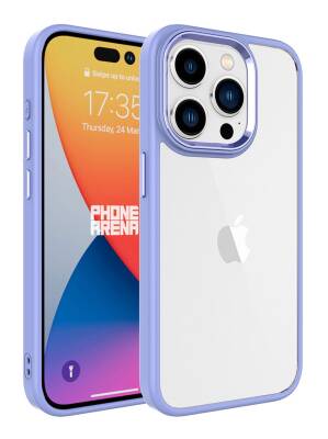 Eiroo Luxe iPhone 15 Pro Max Silikon Kenarlı Rubber Kılıf - 13