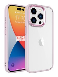 Eiroo Luxe iPhone 15 Pro Max Silikon Kenarlı Rubber Kılıf - 21