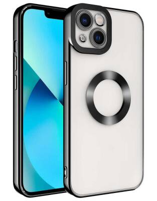 Eiroo Luxury Clear iPhone 14 Kamera Korumalı Silikon Kılıf - 1