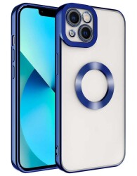 Eiroo Luxury Clear iPhone 14 Kamera Korumalı Silikon Kılıf - 10