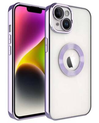 Eiroo Luxury Clear iPhone 14 Kamera Korumalı Silikon Kılıf - 13