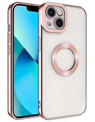 Eiroo Luxury Clear iPhone 14 Kamera Korumalı Silikon Kılıf - 22