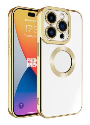 Eiroo Luxury Clear iPhone 15 Pro Max Kamera Korumalı Silikon Kılıf - 1