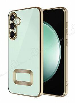 Eiroo Luxury Clear Samsung Galaxy A05s Kamera Korumalı Gold Silikon Kılıf - 1