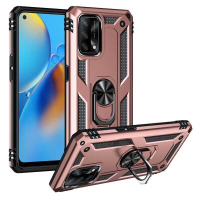 Eiroo Magnet Ring Oppo A54 Ultra Koruma Rose Gold Kılıf - 1