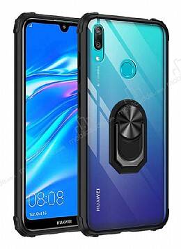 Eiroo Magnetics Huawei Y7 Prime 2019 Ultra Koruma Siyah Kılıf - 1