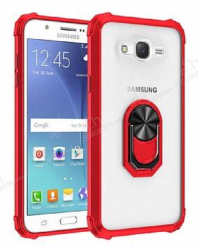 Eiroo Magnetics Samsung Galaxy J7 / J7 Core Ultra Koruma Kırmızı Kılıf - 1