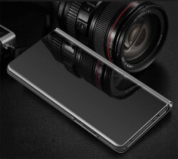 Eiroo Mirror Cover Samsung Galaxy J6 Plus Aynalı Kapaklı Lacivert Kılıf - 2