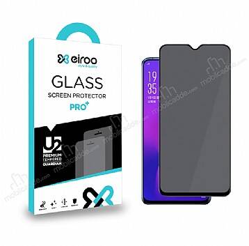 Eiroo Oppo A5 2020 Privacy Tempered Glass Cam Ekran Koruyucu - 1