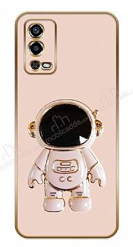 Eiroo Oppo A55 Astronot Standlı Pembe Silikon Kılıf - 1