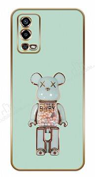 Eiroo Oppo A55 Candy Bear Standlı Yeşil Silikon Kılıf - 1