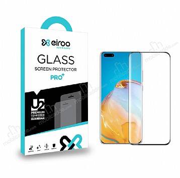 Eiroo Oppo Reno3 Pro Tempered Glass Curve Siyah Cam Ekran Koruyucu - 1