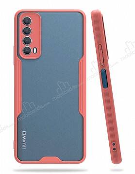 Eiroo Painted Huawei P Smart 2021 Pembe Silikon Kılıf - 1