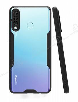 Eiroo Painted Huawei P30 Lite Siyah Silikon Kılıf - 1