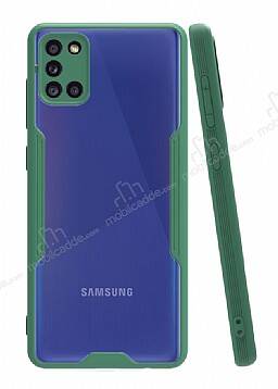 Eiroo Painted Samsung Galaxy A31 Yeşil Silikon Kılıf - 1