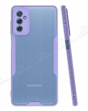 Eiroo Painted Samsung Galaxy M52 5G Mor Silikon Kılıf - 1