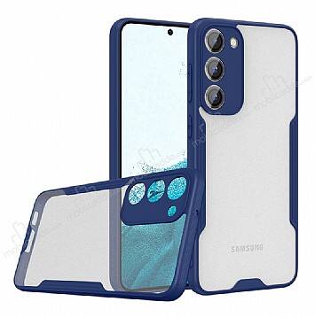 Eiroo Painted Samsung Galaxy S23 Plus Kamera Korumalı Lacivert Silikon Kılıf - 1