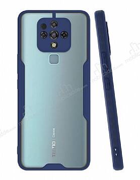 Eiroo Painted Tecno Camon 16 Kamera Korumalı Lacivert Kılıf - 1