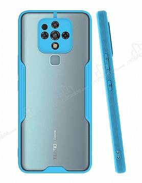 Eiroo Painted Tecno Camon 16 Kamera Korumalı Mavi Kılıf - 1