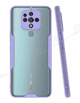 Eiroo Painted Tecno Camon 16 Kamera Korumalı Mor Kılıf - 1