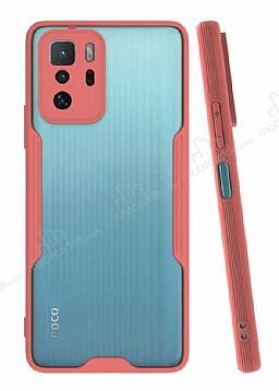 Eiroo Painted Xiaomi Poco X3 GT Kamera Korumalı Pembe Kılıf - 1