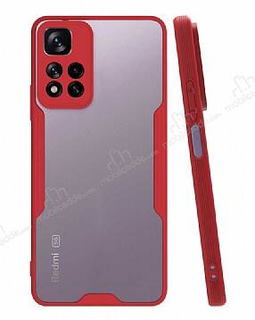 Eiroo Painted Xiaomi Redmi Note 11 Pro Kırmızı Silikon Kılıf - 1