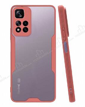 Eiroo Painted Xiaomi Redmi Note 11 Pro Pembe Silikon Kılıf - 1