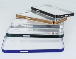 Eiroo Plate iPhone 13 Pro Max Kamera Korumalı Yeşil Rubber Kılıf - 4