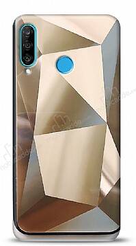 Eiroo Prizma Huawei P30 Lite Gold Rubber Kılıf - 1