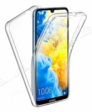 Eiroo Protection Huawei Y5 2019 360 Derece Koruma Şeffaf Silikon Kılıf - 1