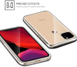 Eiroo Protection iPhone 11 Pro 360 Derece Koruma Şeffaf Silikon Kılıf - 2