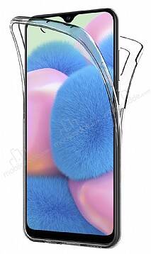 Eiroo Protection Samsung Galaxy A30S 360 Derece Koruma Şeffaf Silikon Kılıf - 1