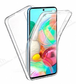 Eiroo Protection Samsung Galaxy A71 360 Derece Koruma Şeffaf Silikon Kılıf - 1