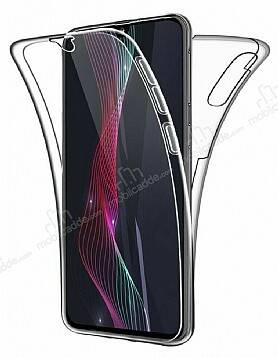 Eiroo Protection Samsung Galaxy M30 360 Derece Koruma Şeffaf Silikon Kılıf - 1