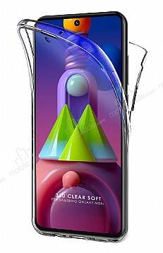 Eiroo Protection Samsung Galaxy M31S 360 Derece Koruma Şeffaf Silikon Kılıf - 1