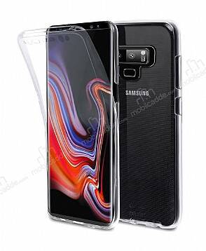 Eiroo Protection Samsung Galaxy Note 9 360 Derece Koruma Şeffaf Silikon Kılıf - 1