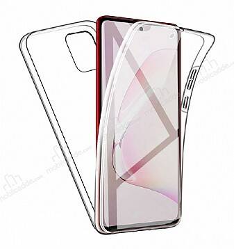 Eiroo Protection Samsung Galaxy S10 Lite 360 Derece Koruma Şeffaf Silikon Kılıf - 1