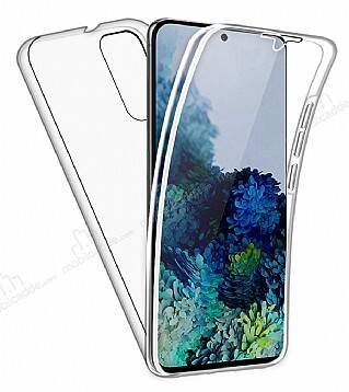 Eiroo Protection Samsung Galaxy S20 360 Derece Koruma Şeffaf Silikon Kılıf - 1