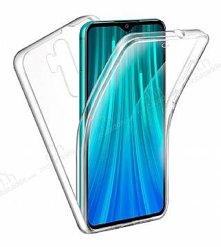 Eiroo Protection Xiaomi Redmi Note 8 Pro 360 Derece Koruma Şeffaf Silikon Kılıf - 1