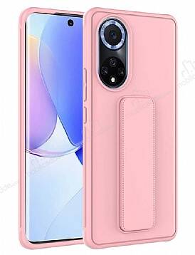 Eiroo Qstand Honor 50 Pembe Silikon Kılıf - 1