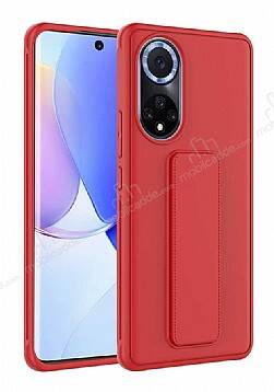 Eiroo Qstand Huawei nova 9 Kırmızı Silikon Kılıf - 1