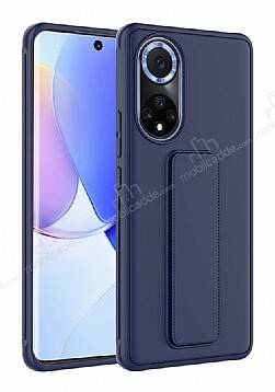 Eiroo Qstand Huawei nova 9 Lacivert Silikon Kılıf - 1