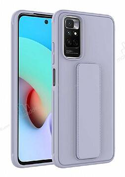 Eiroo Qstand Xiaomi Redmi Note 11 Gri Silikon Kılıf - 1