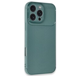 Eiroo Rugged Carbon iPhone 16 Pro Silikon Kılıf - 8