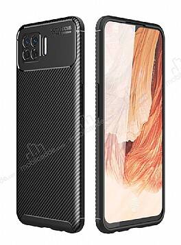 Eiroo Rugged Carbon Oppo A73 Siyah Silikon Kılıf - 1