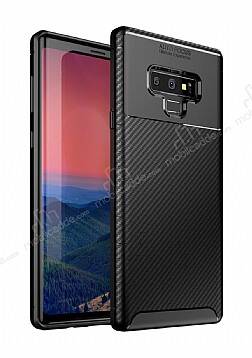 Eiroo Rugged Carbon Samsung Galaxy Note 9 Siyah Silikon Kılıf - 1