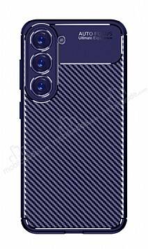 Eiroo Rugged Carbon Samsung Galaxy S23 Plus Lacivert Silikon Kılıf - 1