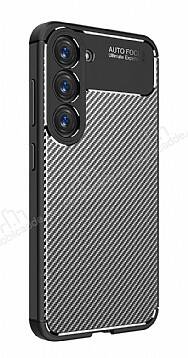 Eiroo Rugged Carbon Samsung Galaxy S23 Siyah Silikon Kılıf - 1