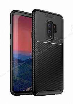 Eiroo Rugged Carbon Samsung Galaxy S9 Plus Siyah Silikon Kılıf - 1